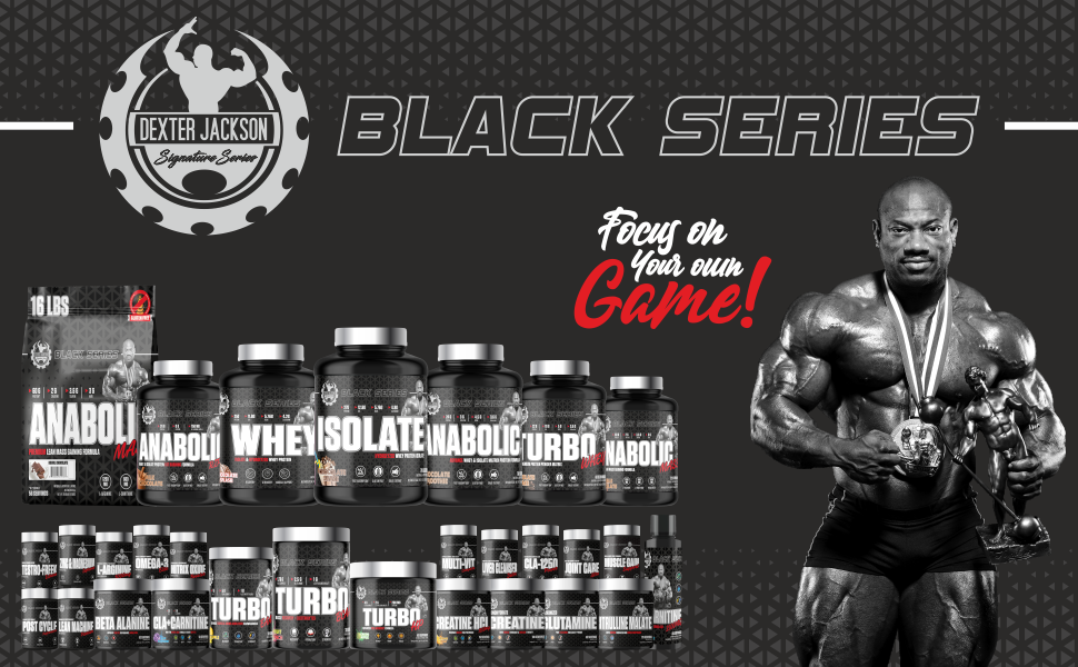 Dexter Jackson Black Series Creatine HCL |Orange Blast Flavor | 150 Servings,300 gm