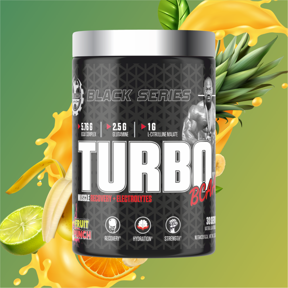 Dexter Jackson Black Series Turbo BCAA | Slicy Pineapple Flavor | 30 Servings, 390g - Advanced Muscle Recovery Formula for Enhanced Performance