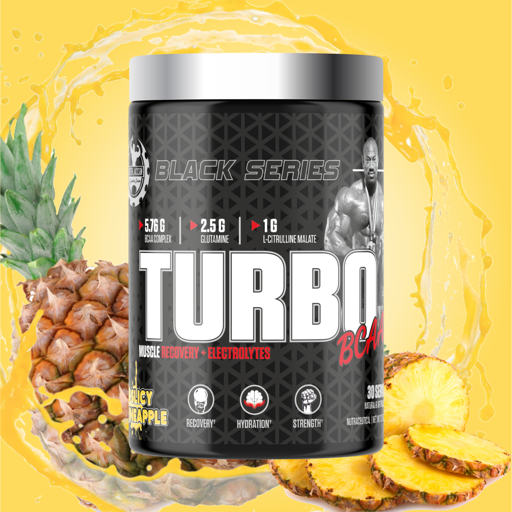 Dexter Jackson Black Series Turbo BCAA | Slicy Pineapple Flavor | 30 Servings, 390g - Advanced Muscle Recovery Formula for Enhanced Performance