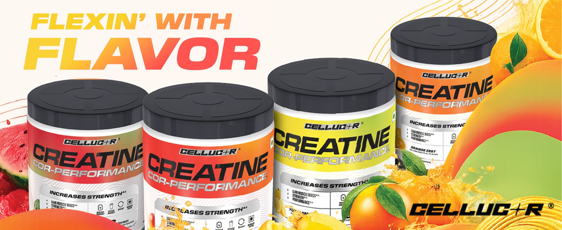Cellucor Creatine Cor-Performance| Yuzu Lemon Pop | 125g | 33 serves| From the Makers of C4 | Micronized for Rapid absorption | Helps Increase Muscle Strength & Performance