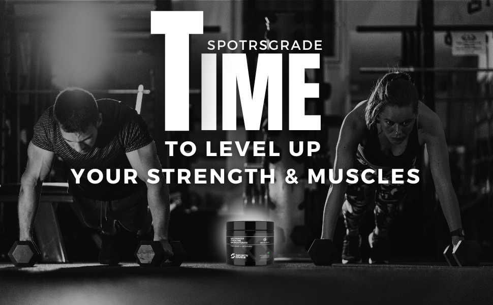 GENTLE BEAST SportsGrade Creatine Monohydrate Powder | 100% Pure, Micronized for Muscle Growth, Strength & Performance | Unflavored, Lab Tested Creatine Powder| 100g