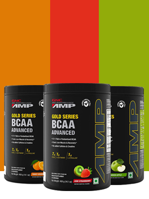 GNC Pro Performance Creatine Monohydrate 3000 Mg Supplement Powder - 250 G & Amp Gold Series BCAA Advanced - 400 Grams (Kiwi Strawberry),30 Servings