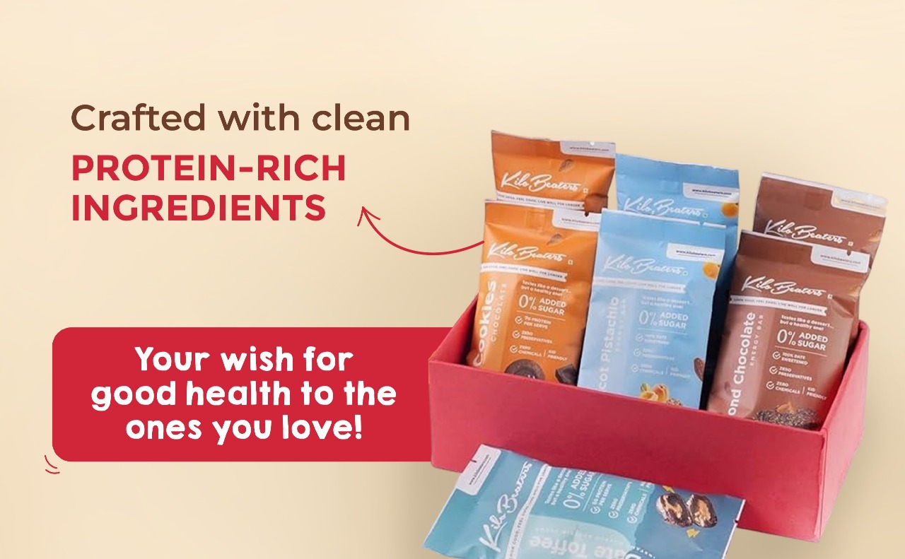Kilobeaters Snack Box 16 Keto-Friendly Snacks | High Protein Bars, Cookies & Nuts | Berry Fix, Apricot Fix, Almond Chocolate, Amaranth & Chocolate Cookies, Date Toffee, Nuts Namkeen, Ditch The Candy