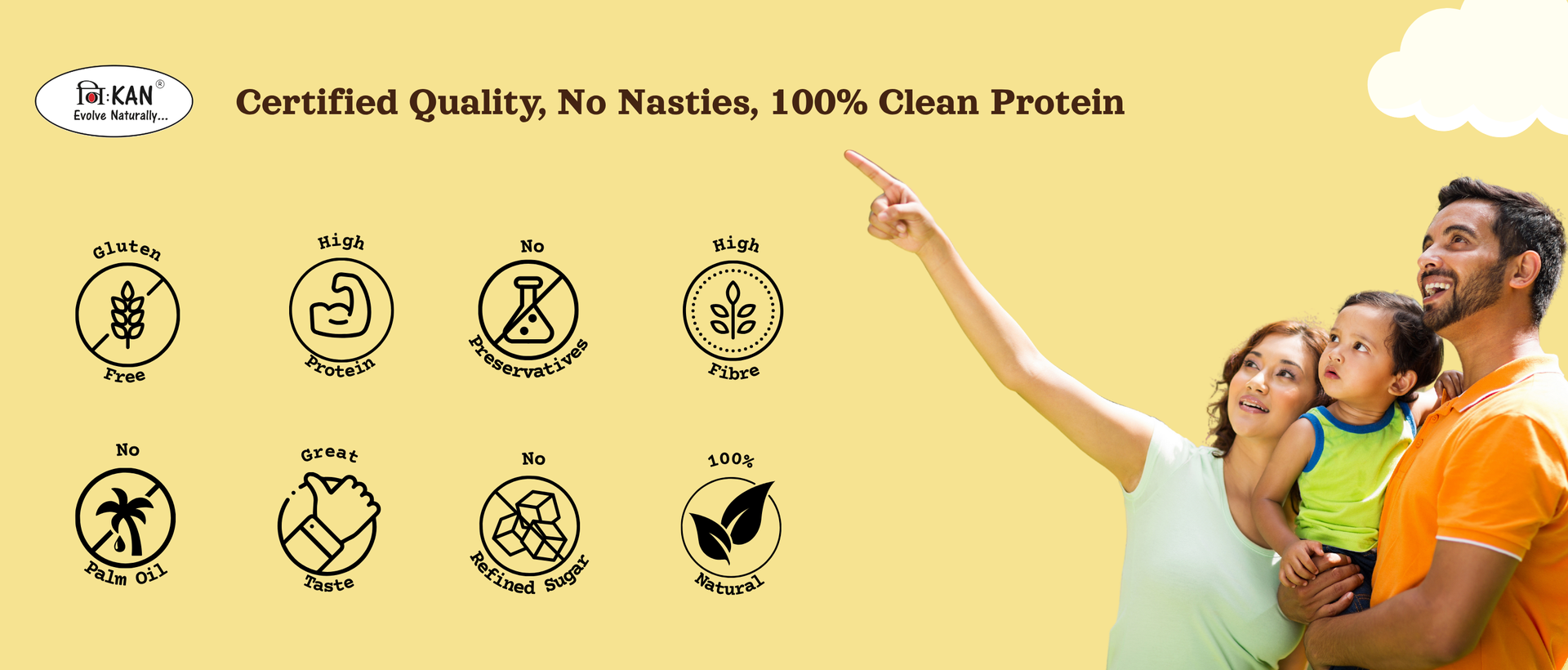 NIHKAN Ragi & Dates Protein Mini Bars | Gluten Free, Sugar-Free, Preservatives Free, Natural Ingredients Energy bar | 20g Protein Pack | 15 g x 7 bites