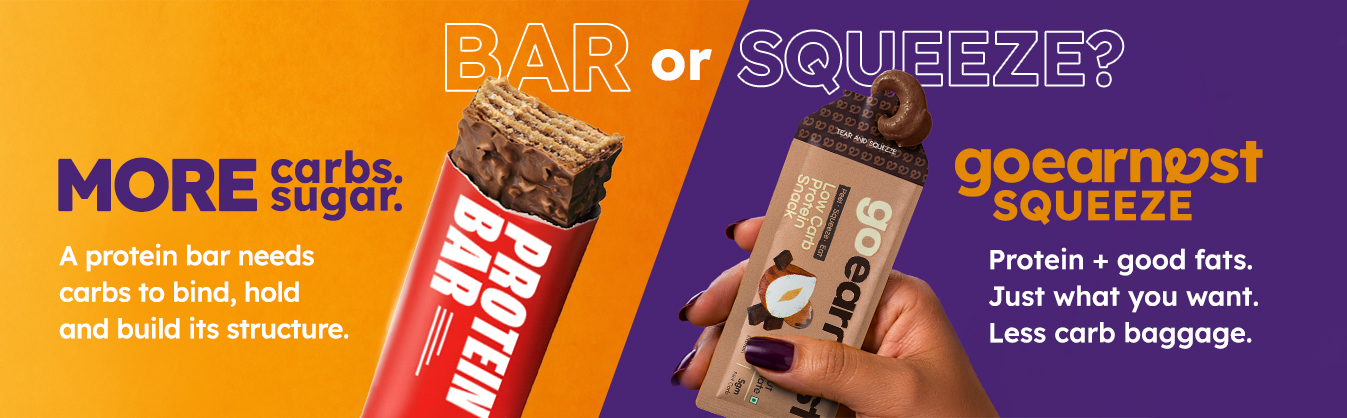 Goearnest Hazelnut Chocolate Low Carb, High Protein Snack | 9g Protein, 5g Net Carbs | No Added Sugar, High Fibre, Gluten Free | 30g