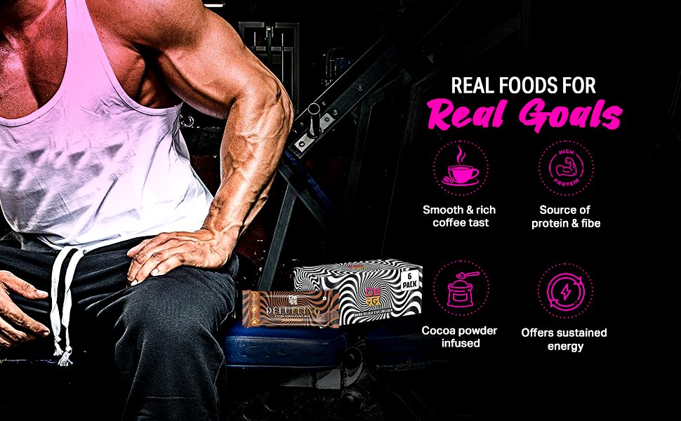Delulu elufling Protein Bar Coffee With 14g Protein, No Preservative, No Artificial Sweetner, Whey Based Nutrition Snack With Fibre | Ready To Eat Fitness Food, Post Exercise Bite | Convenient Option For Office & Travel - 50 Gm (Pack Of 24)