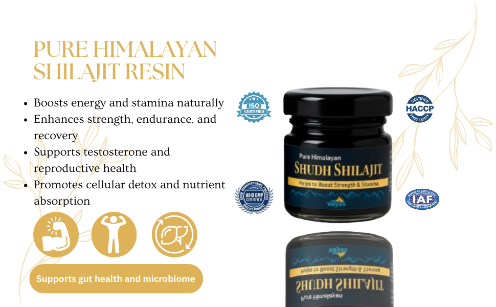 Vayas Pure Himalayan Shilajit Resin – 70%+ Fulvic Acid – 20g for Strength, Stamina & Vitality
