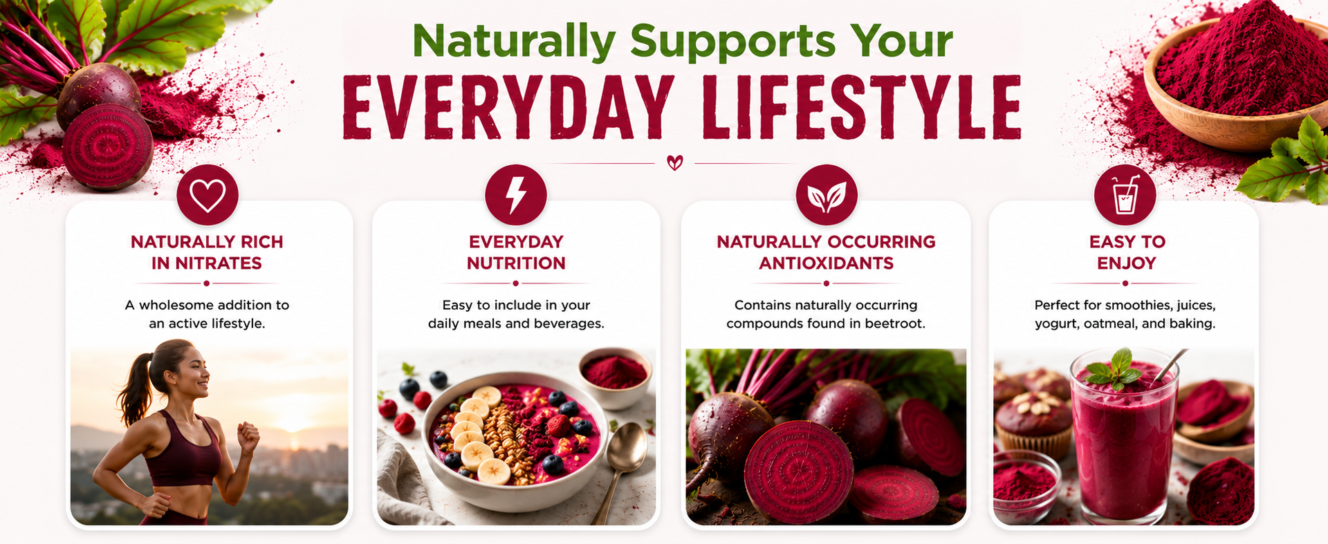 Beetroot Powder | Premium Dried Beetroot Powder | Rich in Natural Nitrates & Antioxidants | Supports Energy, Stamina & Wellness |Preservatives or Artificial Colors | 200g