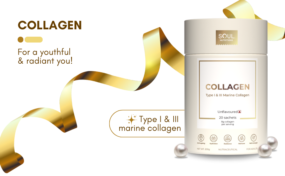 100% Pure Marine Collagen - Type I & III Peptides, 8g Unflavored, Sugar-Free, Preservative-Free, Dairy-Free, GMO-Free, Perfect for Drinks & Smoothies