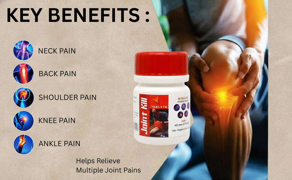 KD-Joint Kill Pain Relief Tablets (20 Tablets) Pack 2 Bottles