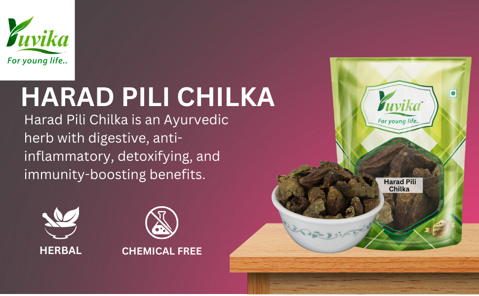 YUVIKA Harad Pili Chilka - Haritaki - Harad Badi Chilka - Yellow Terminalia Chebula 200 Grams