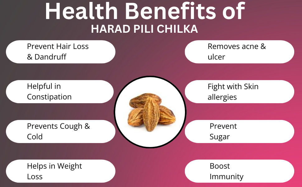 YUVIKA Harad Pili Chilka - Haritaki - Harad Badi Chilka - Yellow Terminalia Chebula 200 Grams
