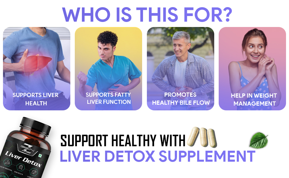 Liver Detox Supplement with Milk Thistle Extract 800mg (30:1) N-Acetyl Cysteine | Beetroot (beta Vulgaris) | Support Fatty Liver and helps Detoxification & Digestion|60 Vegetable Capsule