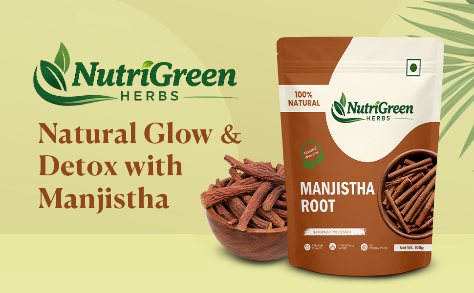 Manjistha Root 100g Pack of 1 | 100% Pure & Natural Manjistha Root | Naturally Processed Ayurvedic Herb | Premium Herbal Root for Wellness & Skincare Use | No Preservatives