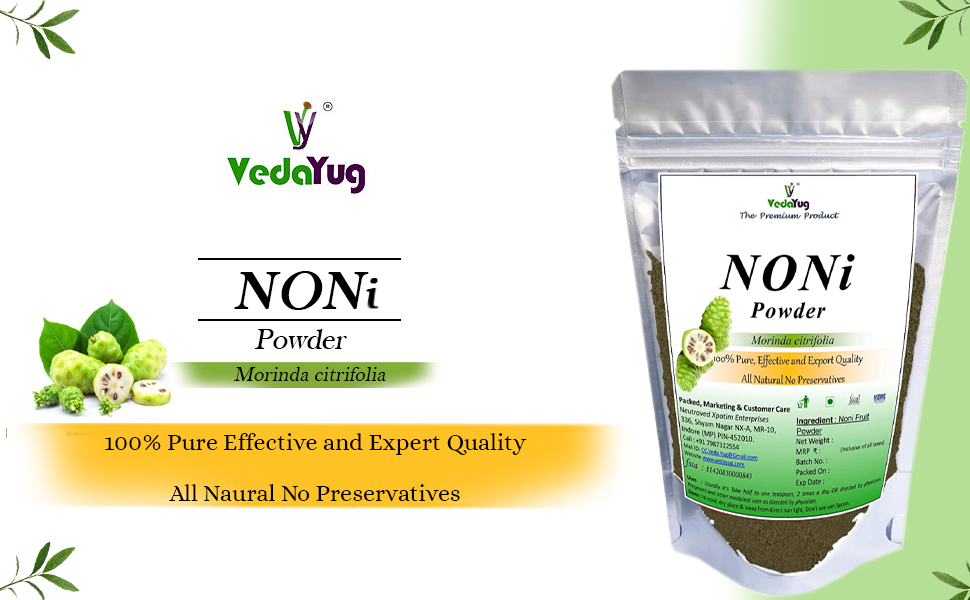 Noni Fruit Powder-100g | Morinda Citrifolia Powder | Achi | Cheese Fruit | Beach Mulberry, 100g | Helps to Enhance Energy