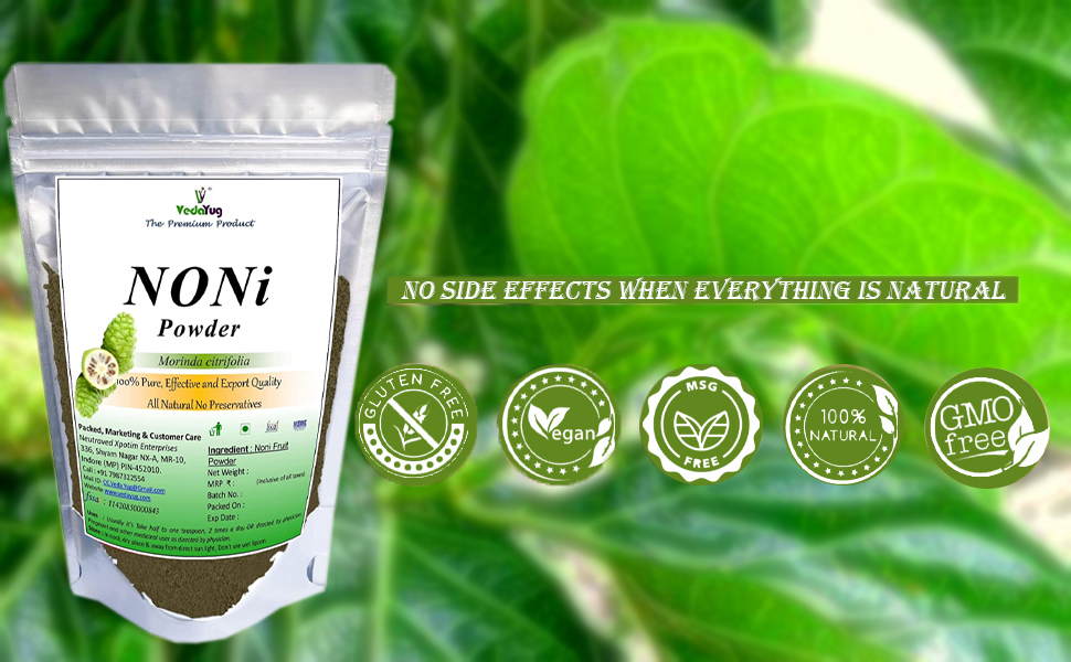 Noni Fruit Powder-100g | Morinda Citrifolia Powder | Achi | Cheese Fruit | Beach Mulberry, 100g | Helps to Enhance Energy