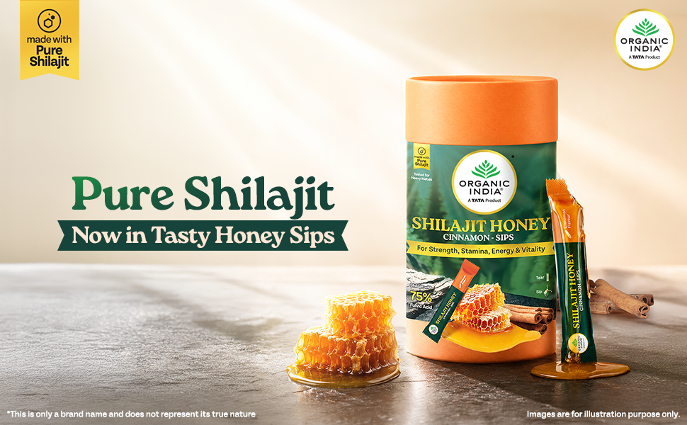 A TATA Product - Organic India Cinnamon Shilajit Honey Sips, 240g