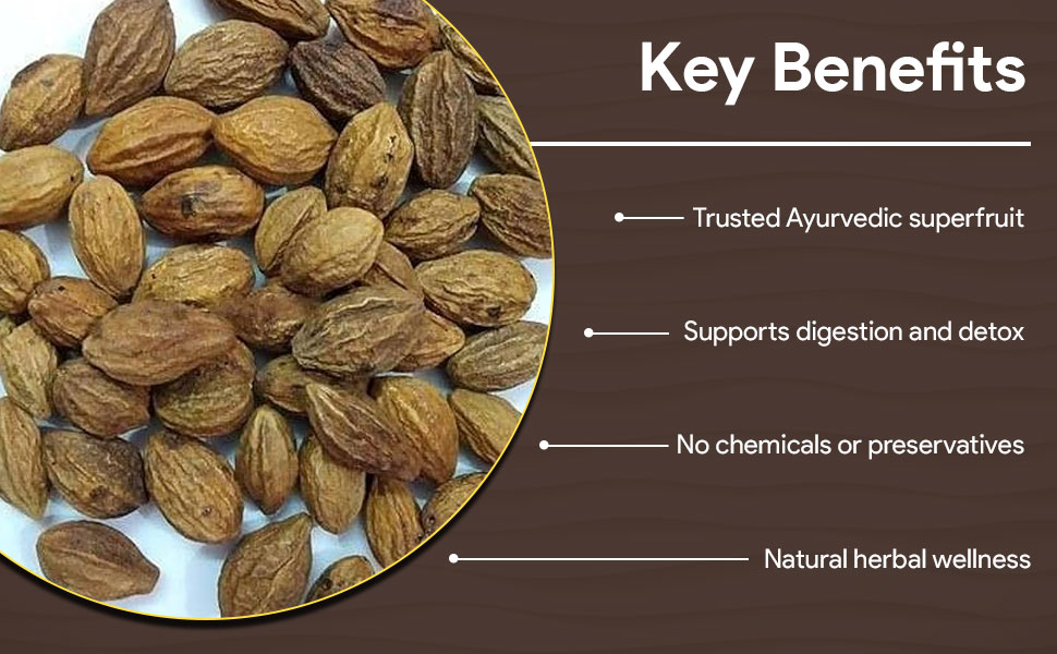 CELLUTION Badi Harad (Sabut) - 350gm Haritaki | Karakkaya | Yellow Terminalia Chebula | Kadukkai | Haritaki Natural | Inknut Whole | Harad Badi Pili | (350 Grams)