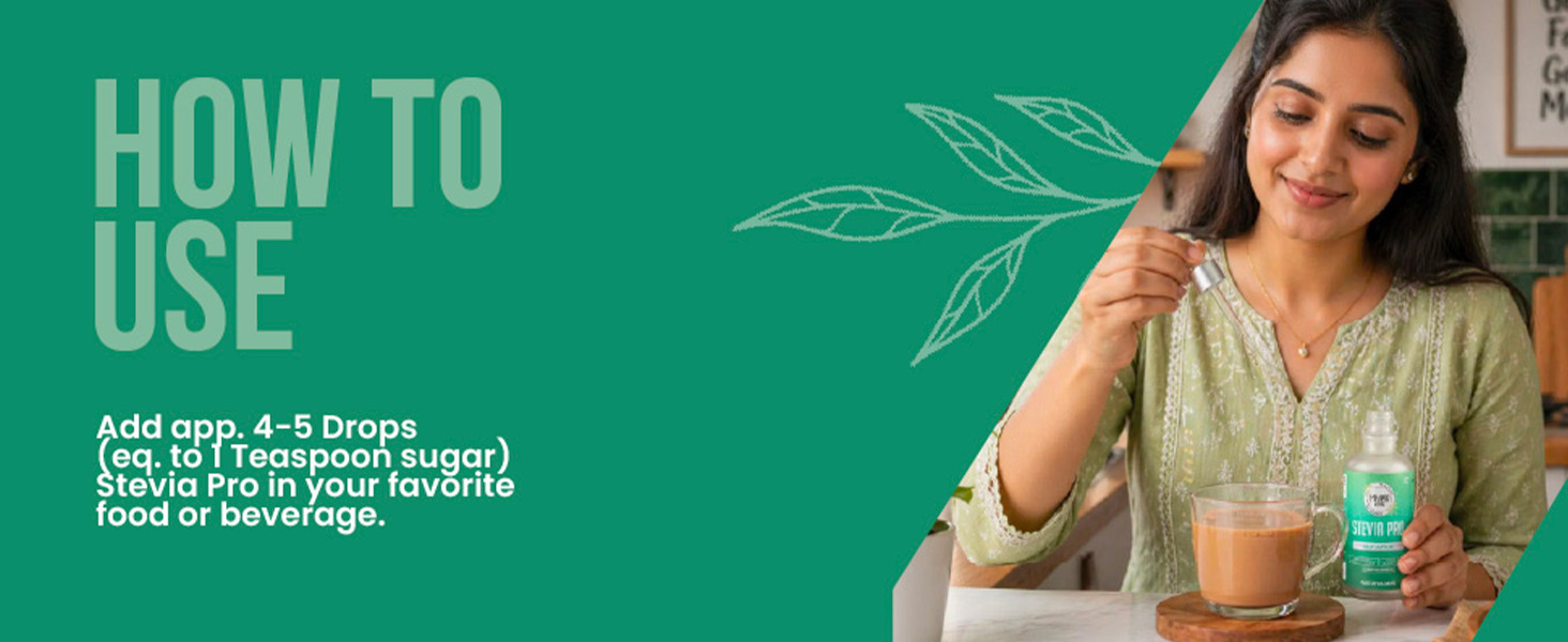 Stevia Pro | 100% Pure Stevia Drops | Natural Plant-Based Zero-Calorie Sweetener | Glycerin & Alcohol Free | No Sugar | 50ml