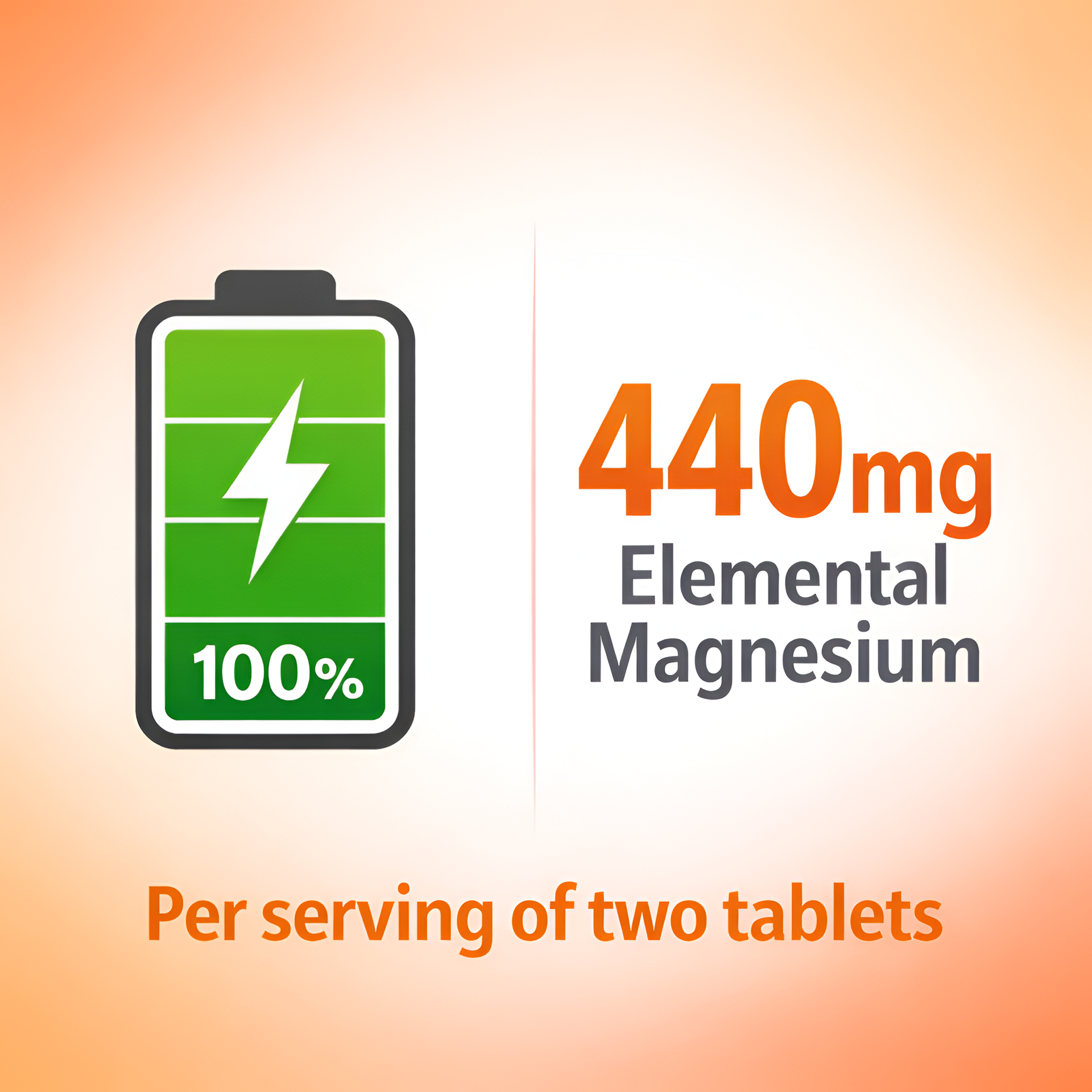 Suplee Magnesium Glycinate Effervescent Tablets 1000mg, Orange, 20 Count