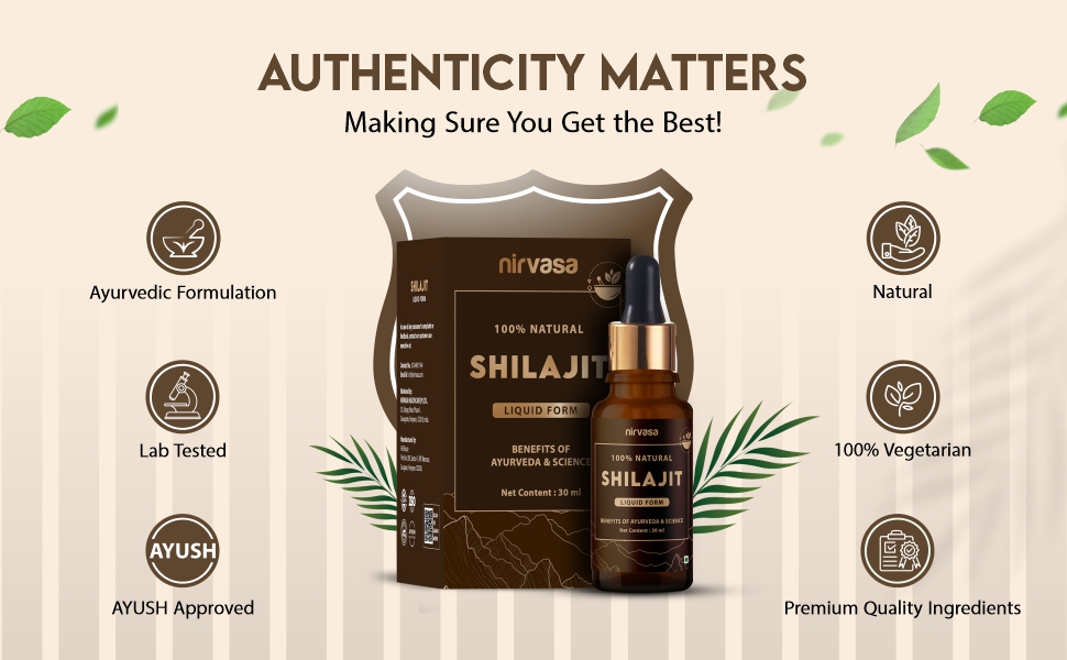 Nirvasa Pure Shilajit Liquid 30ml