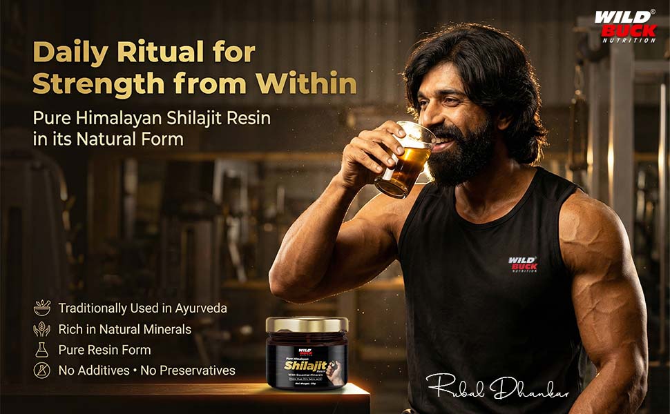Wild Buck Nutrition Pure Himalayan Shilajit Resin 50g | 76%+ Fulvic Acid | Lab Tested & COA Verified | No Additives, No Preservatives | Authentic Ayurvedic Mineral Resin for Daily Wellness, Energy & Active Lifestyle Support