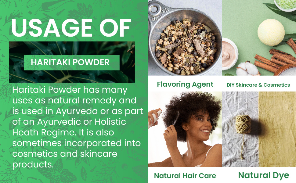 Herbal Hills Haritaki/Harad Powder 200 G Pack of 1)
