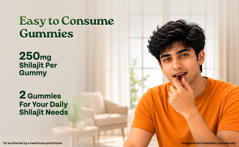 A TATA PRODUCT - Organic India Shilajit Gummies, 60 Units, Pure Shilajit with 75% Fulvic Acid, Tamarind Flavour, Boosts Strength, Stamina C Vitality, Ayurvedic Wellness Gummies