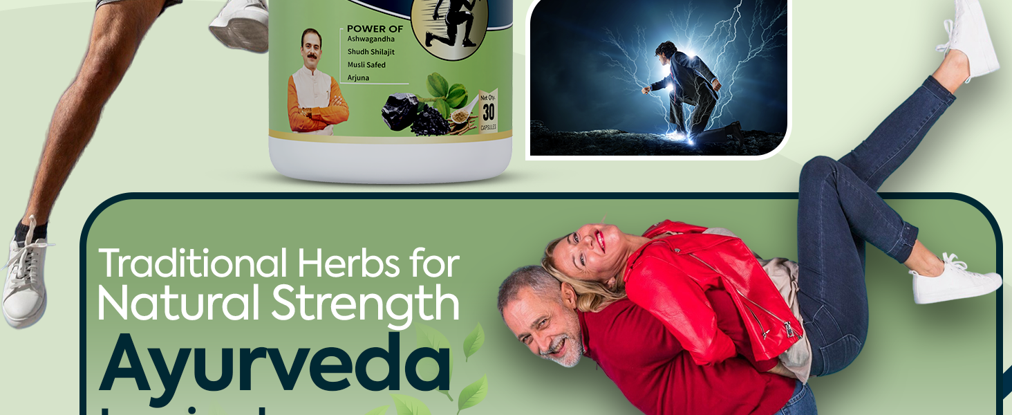 Jeena Sikho Ojas Forever+ | Ayurvedic Herbal Capsules with Ashwagandha & Shatavari | Herbal Supplement for Daily Use | 30 Capsules