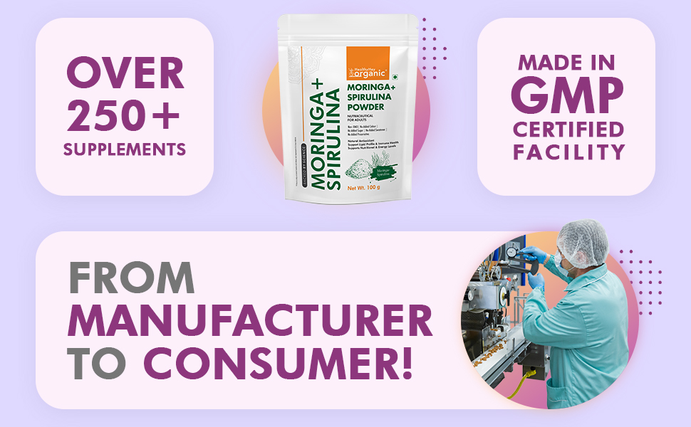Moringa + Spirulina Powder - 100g