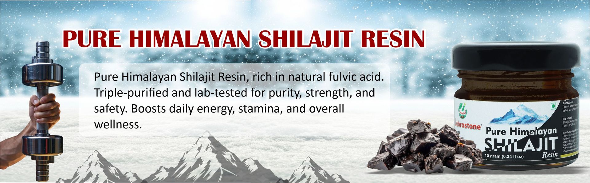 Pure Himalayan Shilajit Resin – | Natural Energy Booster | Enhances Strength, Stamina & Performance (10 g (pack of 1))