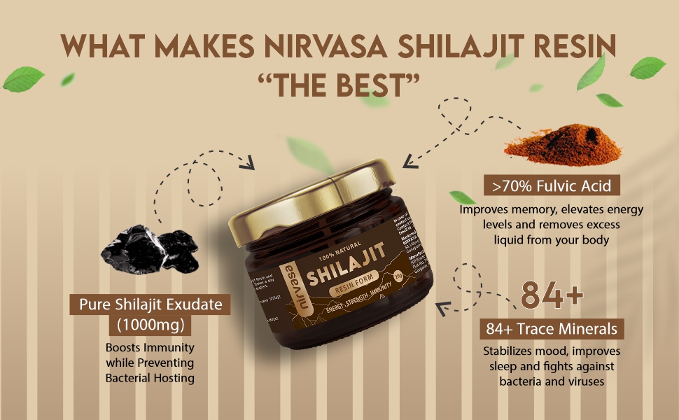 Nirvasa Himalayan Shilajit Resin 20g