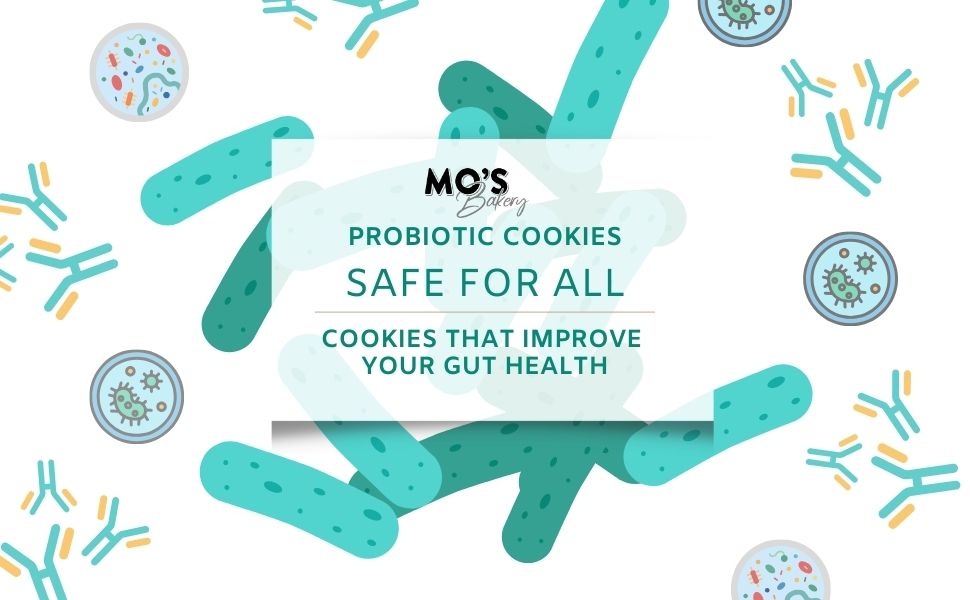 Mo's Probiotic Cookies,200 G | Cheesecake Digestive Cookies | Probiotic Supplement With 13 Billion CFU | 33 Probiotic Strains | Improve Digestion & Gut Health | Acidity Relief