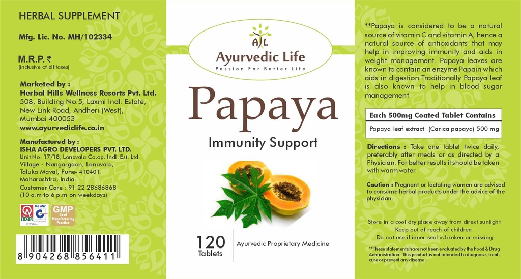 ayurvedic-life-papaya-leaf-tablets-120-t-715w7ega0sL.jpg