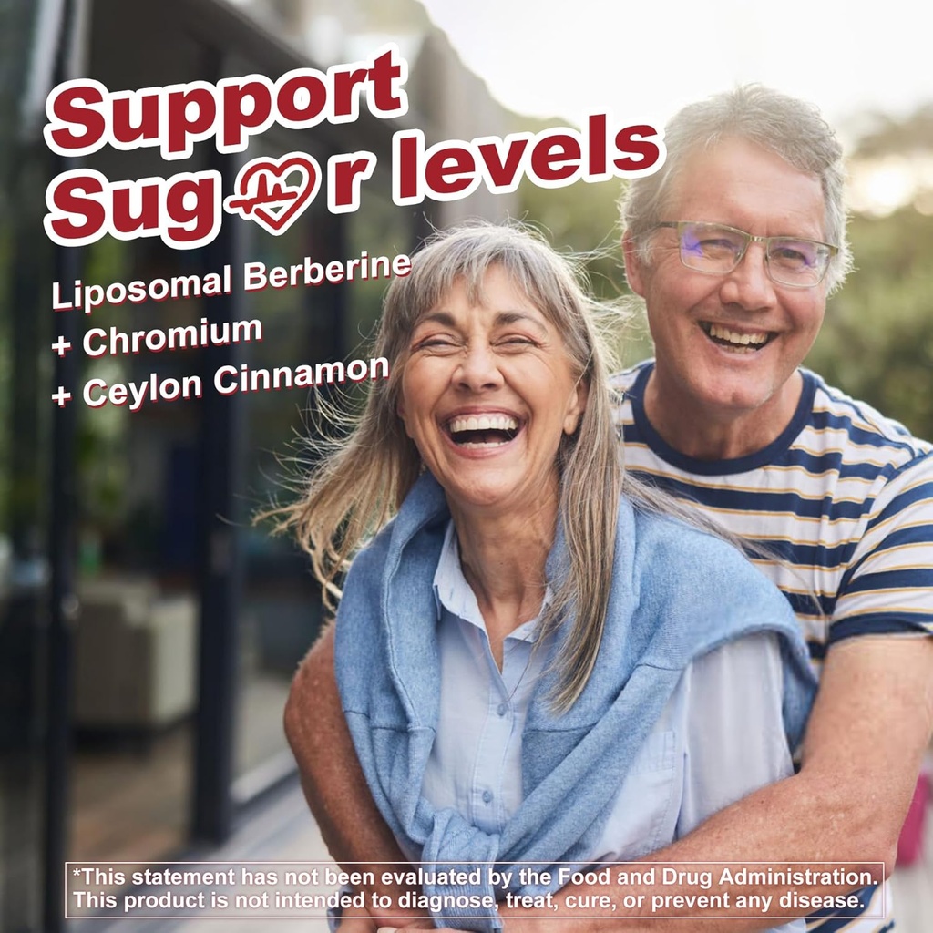 Liposomal Berberine Complex Gummies - with Chromium, Ceylon Cinnamon, Bergamot, Support Overall Wellbeing 5