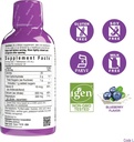 Bluebonnet Nutrition Liquid Calcium Citrate Magnesium Citrate, Vitamin D3 - Bundle of Blueberry, Strawberry and Mix Berry Flavor, 3 Bottle of 16 Fl Oz Each (48 Fl Oz Total) 3