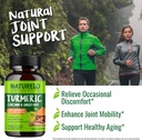 NATURELO Turmeric Curcumin - BioPerine for Better Absorption - Black Pepper, Ginger Root, Curcuminoids - Plant-Based Joint Discomfort Support - 120 Vegan Capsules (Pack of 2) 6