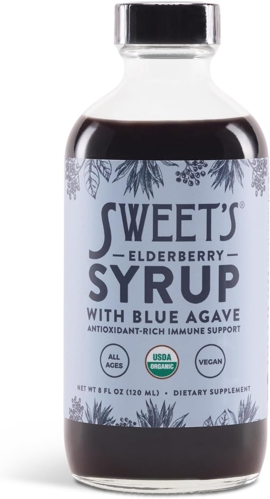 Elderberry Syrup with Blue Agave | Immune Support | USDA Organic Certified | Non-GMO | Vegan | Gluten-Free (8 oz) 2