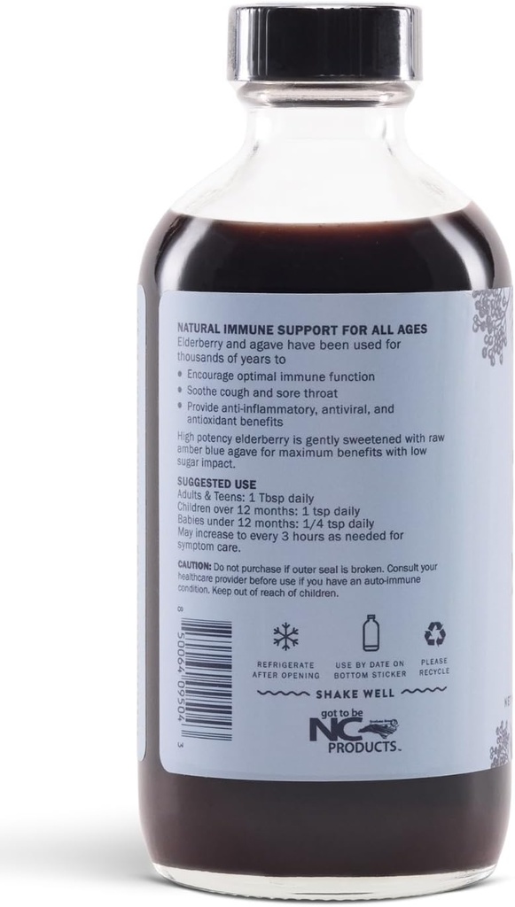 Elderberry Syrup with Blue Agave | Immune Support | USDA Organic Certified | Non-GMO | Vegan | Gluten-Free (8 oz) 5