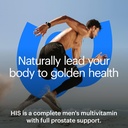 Wellthy His Daily Natural Multivitamin for Men, Premium Prostate Support Supplement, Support Hair Growth (30 Day) 3