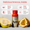 Ryde: Energize Shot | Tropical Flavor | Green Tea Caffeine, Taurine, Ginseng Extract & B Vitamins | 0 Calories, 0 Sugar | 2 FL OZ Shots | Boosts energy* (8 Pack) 5