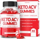 Keto ACV Gummies (60 Count) Advanced Weight Loss Formula and Melatonin Gummies (180 Count) - Quick Dissolve Melatonin Gummy for Adults with High Potency - Non GMO, Vegan Supplement & Made in USA 3