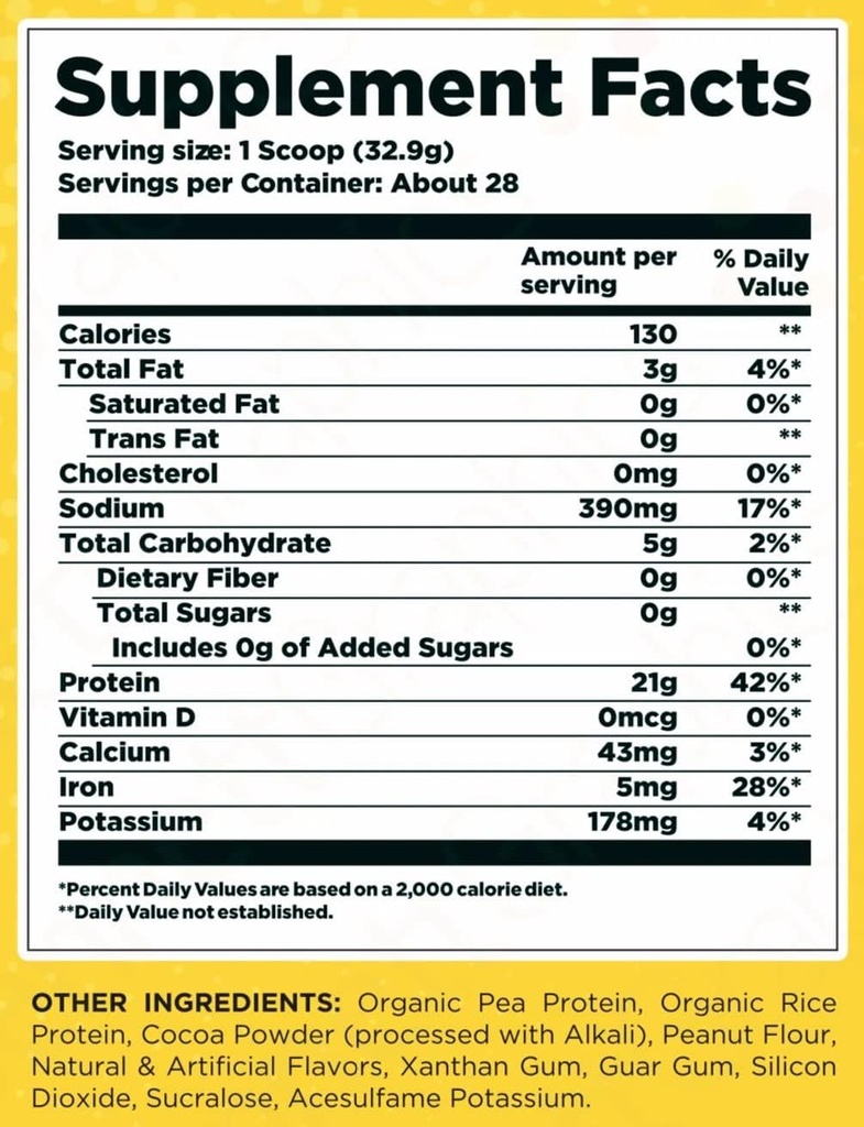 Vegan Protein by HTLT | Plant Based Protein Powder | Pea & Rice Protein Powder Blend | for High-Protein Shakes and Baked Treats, (Chocolate Peanut Butter) 3