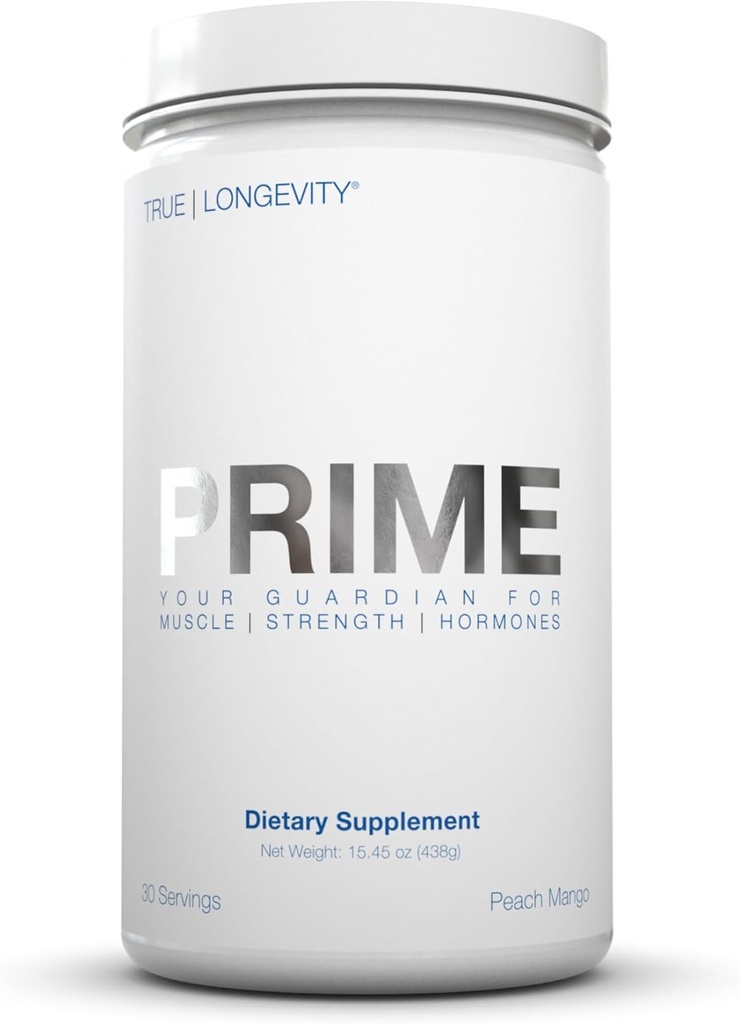 DRINK HRW Prime Men's Health Supplement - Enhance Muscle, Strength, Vitality - Scientifically Validated, Premium Ingredients - Boost Energy, Endurance with Creatine+ GAA - Peach Mango (30 Servings) 2