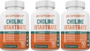 Bundle Combo for 3 Total Bottles of Choline Bitartrate 900mg Per Serving 2