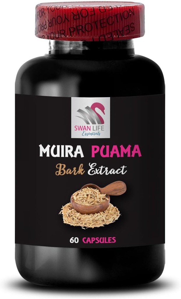 Boost Formula - Muira PUAMA BARK Extract - Daytime Focus, Natural Energizer, Lifestyle Companion, Plant-Based Revive, Herbal Drive Activation, Botanical Support, Energy Flow 2 Bottles 120 Capsules 3