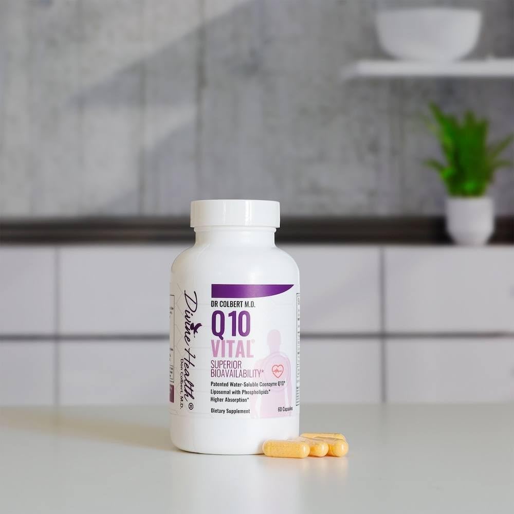 Divine Health Dr. Colbert MD Q10 Vital 100mg CoQ10 | Riboflavin | Thiamine | 60 Capsules 3