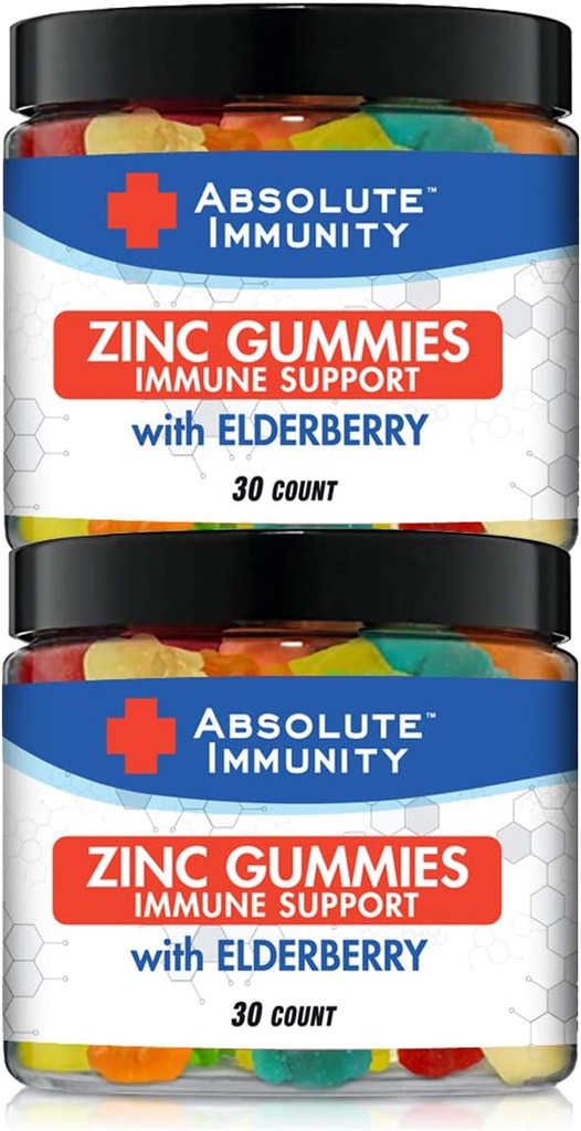 Absolute Immunity- ZINC and Elderberry Gummies - Immune System Health - Adults and Kids 30ct. 2 Pack 4