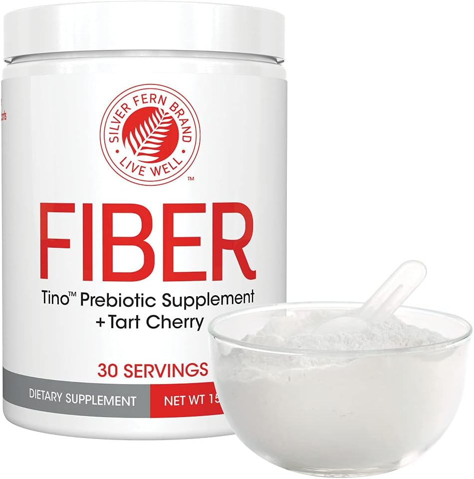 Tino Natural Gluten Free Prebiotic Fiber Supplement - with Tart Cherry Extract & Polycan Black Yeast Extract - Non-GMO, Water Soluble Fiber Powder Mix (1 Canister - 15.9 Oz) 3
