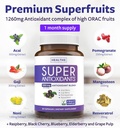 Super Antioxidants Supplement for Women & Men - High Potency Herbal & Fruit Blend with Acai, Goji, Pomegranate, Elderberry & Resveratrol for Skin Care & Immune Support - Vegan & Non-GMO - 120 Capsules 3